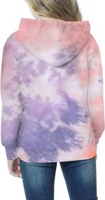 img 3 attached to Sweatshirts Hooded Pullover Pockets SweatshirtA TieDye Outdoor Recreation