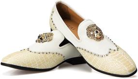 img 4 attached to JITAI Luxury Loafers: Premium Leather Men's Shoes with Unmatched Comfort and Slip-On Convenience