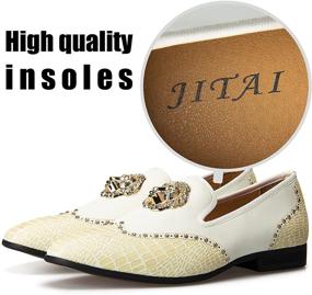 img 1 attached to JITAI Luxury Loafers: Premium Leather Men's Shoes with Unmatched Comfort and Slip-On Convenience