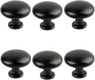 🔘 zonbang 6-pack black dresser knobs - matte aluminum alloy cabinet knobs for drawers, premium metal door handles pulls knobs logo