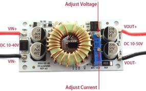 img 3 attached to Efficient 250W DZS Elec DC Booster for Reliable Constant Voltage and Current Conversion, 10-40V to 10-50V, 6A Adjustable Step-Up Power Supply, CC CV Voltage Regulator