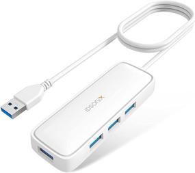 img 4 attached to 🔌 iDsonix USB Hub: Ultra-Slim 4-Port USB 3.0 Hub for Data Transfer - Ideal for Laptop, MacBook, Pro & More!