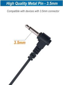 img 2 attached to 🎧 ABC GoodEFG G Shape 1 Pin 3.5mm Listen Only Earpiece with Earhook for Two-Way Radios and Speaker Mics