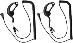 img 4 attached to 🎧 ABC GoodEFG G Shape 1 Pin 3.5mm Listen Only Earpiece with Earhook for Two-Way Radios and Speaker Mics