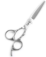 🌟 professional 6.0” hair cutting shear: japan 440c thinning scissors for stylists - 30 teeth, dry hair cutting & thinning - sharp performance logo