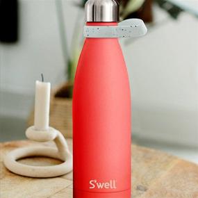 img 1 attached to 🔵 S'well Bottle Handle - White Speckle - Convenient Accessory for S'well Water Bottle - Innovative Design - Flexible Grip - BPA-Free Soft Silicone