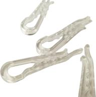 📎 500 niftyplaza u-shape clear plastic alligator clips: long-lasting, multi-purpose clips for organizing shirts, folding ties, socks, pants & more - securely hold garments in place logo