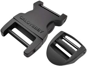 img 4 attached to Ultimate Field Repair Buckle: 1 Inch Plastic Buckles & Adjustable Side Release - 2pc Quick Release Buckles with Ladder Lock - 1 Inch