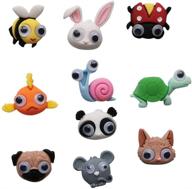 cute animal flatback resin decoden charms with goggle eyes - ladybug, bee, rabbit, and turtle - ideal for craft making and embellishments logo