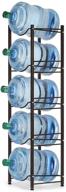 🥤 efficient 5-tier water cooler jug rack: organize 5-gallon water bottles easily with detachable, heavy-duty copper bronze holder for home and office logo