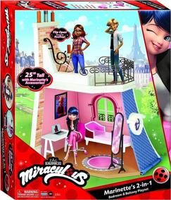img 4 attached to Unleash Adventure with Miraculous Ladybug Marinettes 2-In-1 Playset