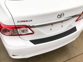 img 2 attached to 🚗 Custom Fit Black Rear Bumper Protector for 2011-2013 Toyota Corolla Scratch Cover - Red Hound Auto Replacement