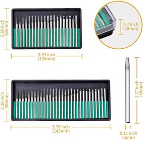 img 3 attached to Premium 50-Piece Titanium Engraving Milling Carbide Set: Superior Precision and Durability