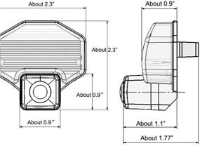 img 1 attached to 📸 Резервная камера EWAY с съемными направляющими для Toyota Sienna (2011-2018), Corolla (2009-2013) и Scion xB (2008-2015) - Камеры заднего вида для безопасности автомобиля при парковке с номерным знаком.