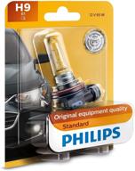 🔦 philips h9 standard halogen replacement headlight bulb, 1 pack - 12361b1 logo