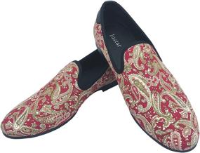 img 4 attached to Stylish and Luxurious Designer Leather Loafers: Perfect Evening Slippers