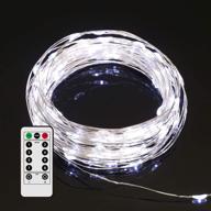 33ft cold light silver wire usb powered christmas fairy led string lights 🎄 - ideal for christmas tree decoration, festive atmosphere, children's room, wedding party, patio window logo