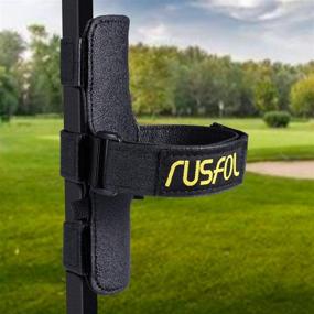 img 3 attached to 🔊 RUSFOL Wireless Speaker Holder for Golf Carts - Durable, Adjustable Strap Mount for Golf Cart Railing, Compatible with Most Wireless Speakers