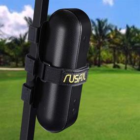 img 4 attached to 🔊 RUSFOL Wireless Speaker Holder for Golf Carts - Durable, Adjustable Strap Mount for Golf Cart Railing, Compatible with Most Wireless Speakers