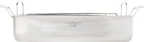 img 3 attached to Кулинарная решетка Cuisinart Chef's Classic Stainless размером 16 дюймов в прямоугольной форме с решеткой и комбинированной решеткой для жарки.