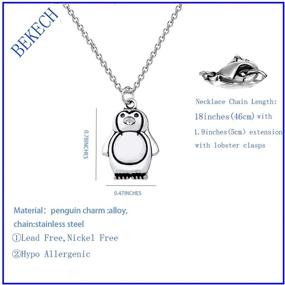 img 3 attached to 🐧 BEKECH Penguin Necklace Set: Perfect Penguin Friendship Gift for BFFs and Long Distance Relationships