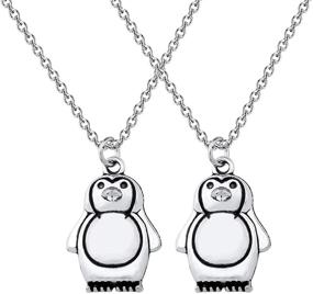 img 4 attached to 🐧 BEKECH Penguin Necklace Set: Perfect Penguin Friendship Gift for BFFs and Long Distance Relationships