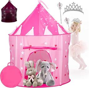 img 4 attached to 🏰 Spark Your Child's Imagination with the Kiddey Princess Castle Play Tent