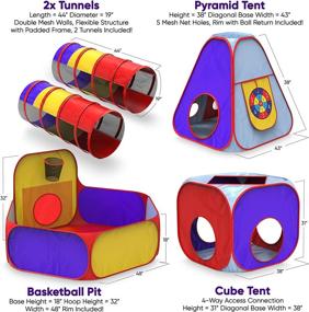 img 2 attached to Ultimate Fun for Toddlers: Playz Playhouse Tunnels Basketball Delight
