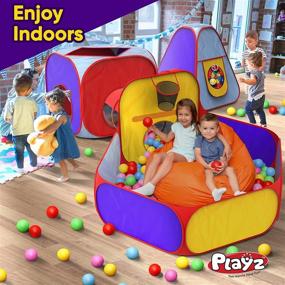 img 1 attached to Ultimate Fun for Toddlers: Playz Playhouse Tunnels Basketball Delight