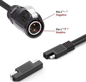 img 2 attached to SolarEnz Adapter: Convert Solar Panel Suitcase to 2 Pin Power Industrial Circular and SAE Connector for Grand Design, Forrest River RV Solar Ports