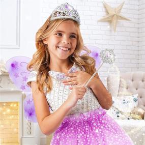 img 3 attached to 👸 Toy4Baby Little Princess Costume Purple: Enchant Your Little One with Royalty-Inspired Playtime Fun!