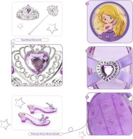 img 1 attached to 👸 Toy4Baby Little Princess Costume Purple: Enchant Your Little One with Royalty-Inspired Playtime Fun!