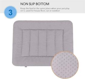 img 1 attached to 🐶 Large Dog Bed Crate Pad Mat: Hero Dog - Washable, Non-Slip Cushion for Optimal Pet Sleeping Comfort