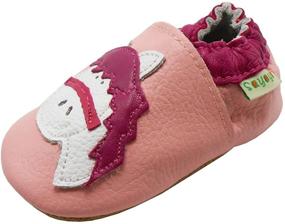 img 4 attached to 🐣 SAYOYO Soft Sole Leather Baby Chick Shoes for Infants and Toddlers