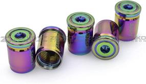 img 2 attached to ZolkoCarbon Anti Theft Valve Stem Caps - Set Of 5 Bottle Opener - Universal Fit - Metal Alloy (Kameleon)