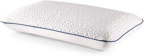 img 4 attached to 🌙 Revel CustomFeel Reversible Memory Foam Pillow: King Size with Dual Cooling Action - Made in USA | 5-Year Warranty | Amazon Exclusive