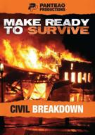 🔥 survival training dvd: panteao productions - make ready to survive: civil breakdown (pmrs05) - prepper - bugging out - civil unrest logo