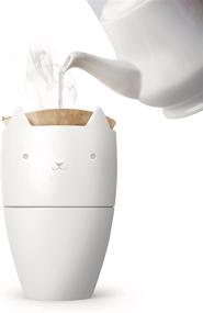 img 3 attached to Fred 5229133 Cat Style Porcelain Coffee: Purr-fect for Coffee Lovers!