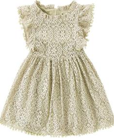 img 3 attached to 👸 RJXDLT Fluttering Princess Girls' Dresses - Elegant Toddler Clothing