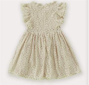 img 2 attached to 👸 RJXDLT Fluttering Princess Girls' Dresses - Elegant Toddler Clothing