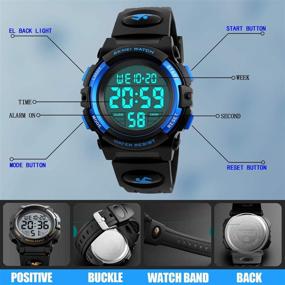 img 1 attached to Multi-Function Digital LED Kid's Sports Watch: Waterproof, Electronic Analog Quartz, Ideal Gift for Boys and Girls
