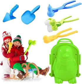 img 4 attached to 🦖 Dinosaur Snowman Snowball Playset: Outdoor Fun for Kids and Adults