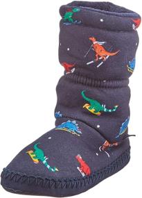 img 4 attached to Joules Dinos 🦖 Slipper Sock Boys' Shoes