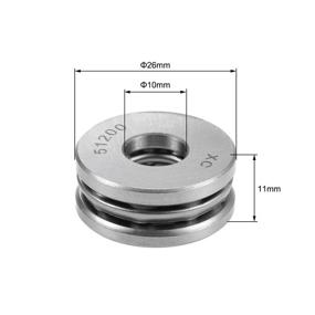 img 2 attached to Uxcell Miniature Thrust Bearings Washers Power Transmission Products for Bearings