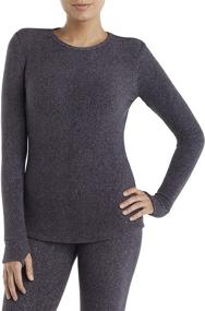 img 1 attached to Comfortable ClimateRight Cuddl Duds Women's Stretch Clothing and Lingerie for Sleep & Lounge