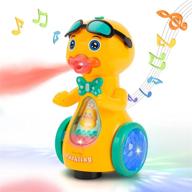 unih желтая утка игрушка для младенцев - музыкальные песни, свет мгла - для малышей 12-18 месяцев - развивающие игрушки для раннего ползания - идеальный подарок для мальчиков и девочек в возрасте 1-2 года. логотип