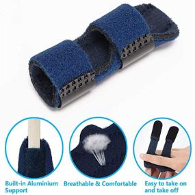 img 3 attached to 🖐️ Finger Splint – Shellvcase Adjustable Brace with Aluminium Support for Pain Relief & Straightening Trigger Finger, Tendon Fracture, Curved/Bent/Locked Mallet Finger