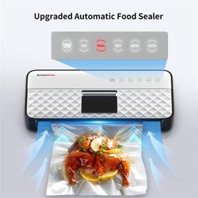 img 3 attached to Food Saver Vacuum Sealer Machine: Powerful 85Kpa Suction, Smart Air Sealing, Hands-Free Operation - Full Starter Kit Included