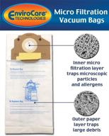 🌿 eco-friendly envirocare replacement dust bags for eureka style rr uprights - 9 pack логотип