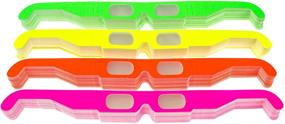 img 4 attached to 🌈 Light-show Ready Paper Diffraction Glasses: Ideal for Festivals, Raves, and Light Spectacles